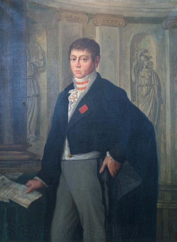 Willy Baron von Plessen Bildnis des Grafen Anton von Belderbusch Norge oil painting art